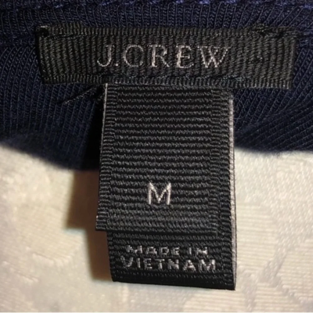 J. Crew navy blue long sleeve wrap top size M
